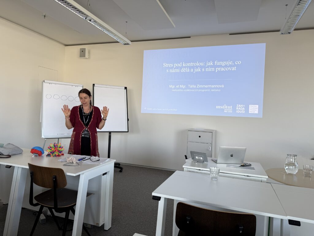 Workshop Táni Zimmermannové s názvem Stres pod kontrolou (foto: Zahrada pro duši)