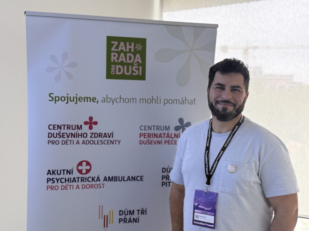 Peer lektor Kamil Rain vedl workshop s názvem Pohoda není náhoda foto: Zahrada pro duši)